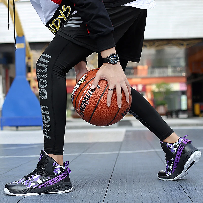 Парные баскетбольные кроссовки для мужчин и женщин мужские высокие