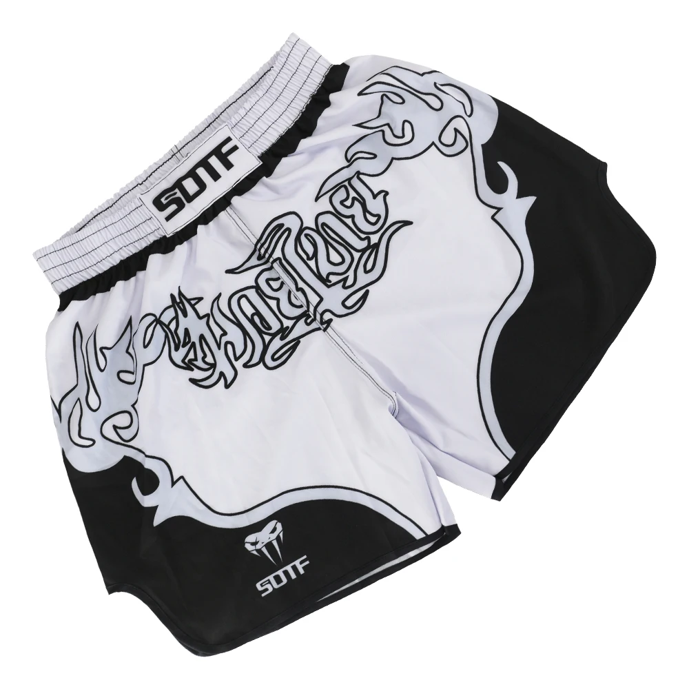 

2021 Men's Women's MMA Muay Thai Shorts Kick Boxing Fighting Pants Fitness Training Children's Taekwondo Free Fight Shorts