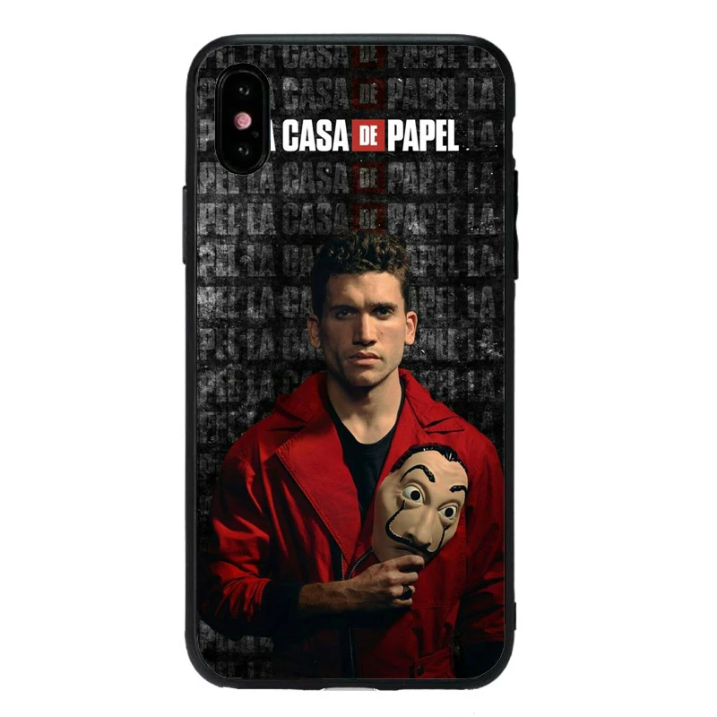 TPU Чехол для ТВ серии iphone 11 11Pro 8 6 6S Heist бумага для дома чехол для телефона iphone X XR XS MAX fundas мягкий чехол из ТПУ - Цвет: TPU