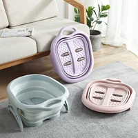 vip exclusive household foldable footbath massage bucket soaking bucket folding basin spa foot bath bucket sauna bathtub