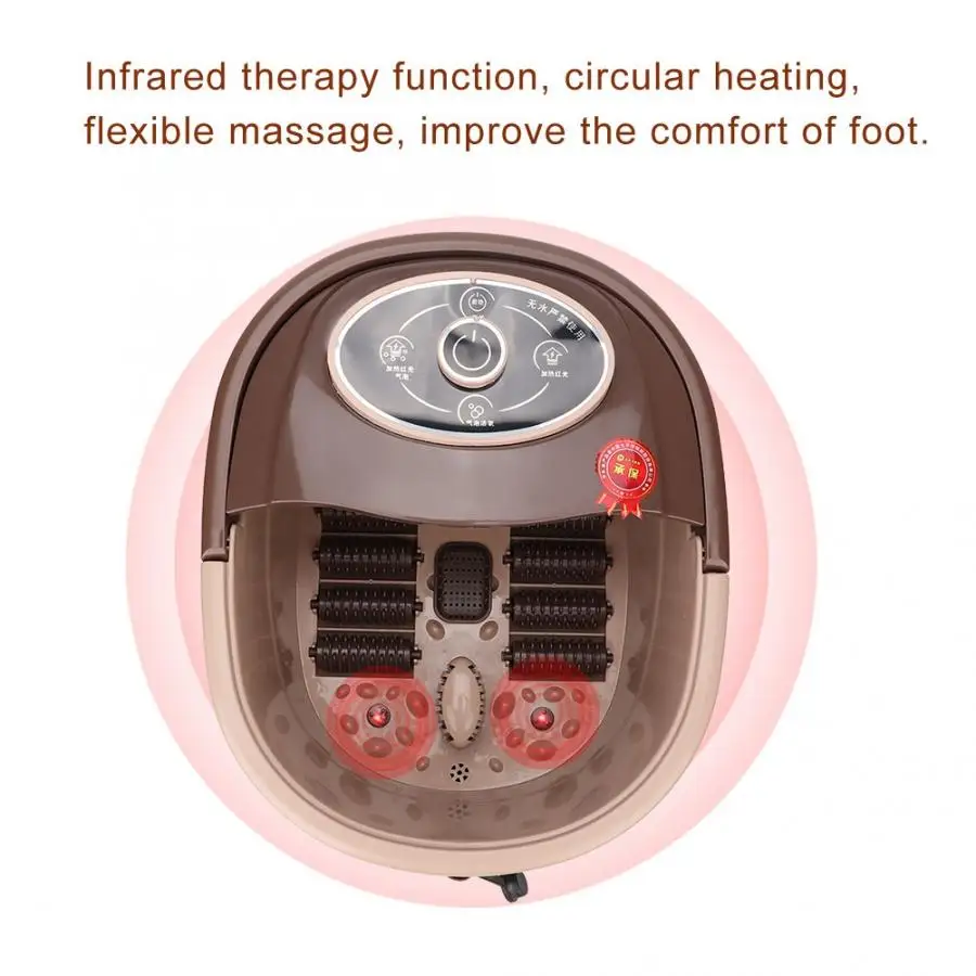 250V Electric Massage Foot Spa Bath Bubble Feet Massager Tub Machine CN Plug without Cover Massage Relaxation