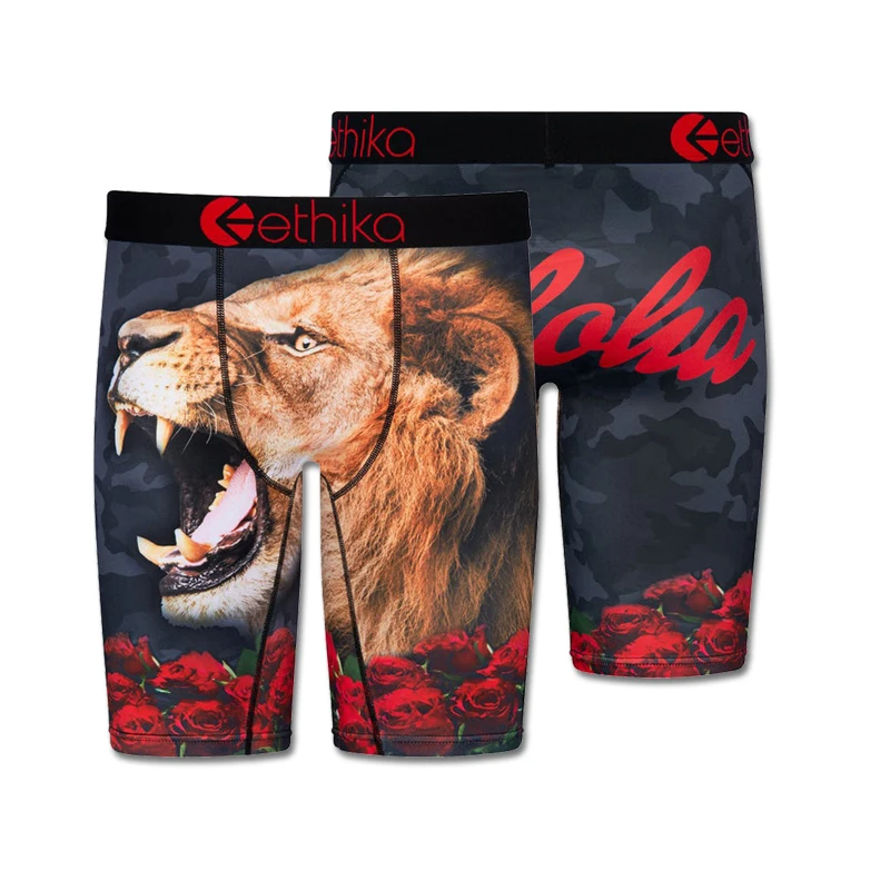 

zhcth Ethika 2021 New Style BILLY KEMPER UPROAR Men Underwear Ethika Animal Boxershorts Printing Boxersbriefs
