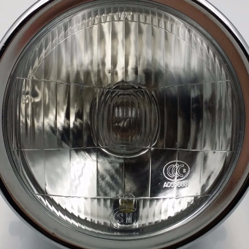 Хромированные Металлические фары ближнего и дальнего света для Honda GN 125 Yamaha suzuki