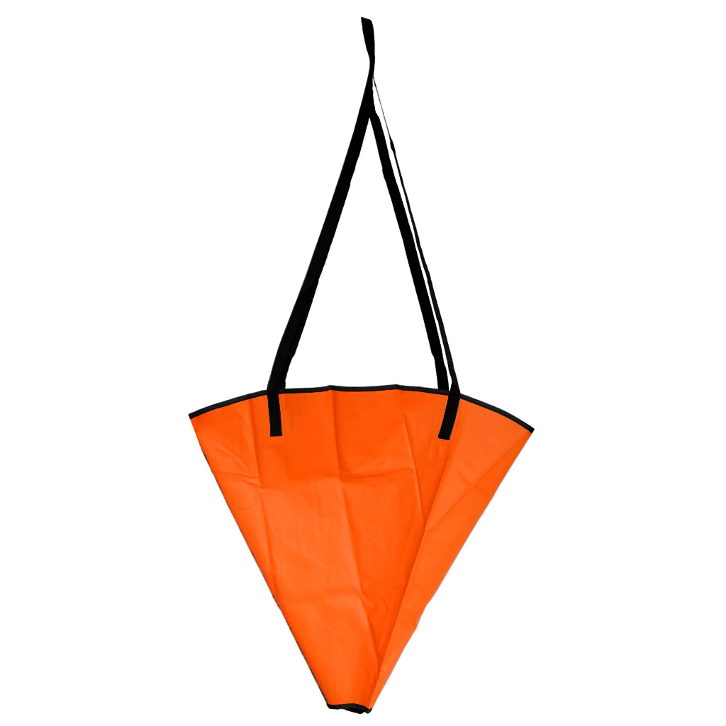 

32" Durable Orange PVC Drift Sock Sea Anchor Drogue Drifting Chute Sea Brake Fits Sail Boats/Yacht/Kayak/Jet Ski Up To 20'/6m