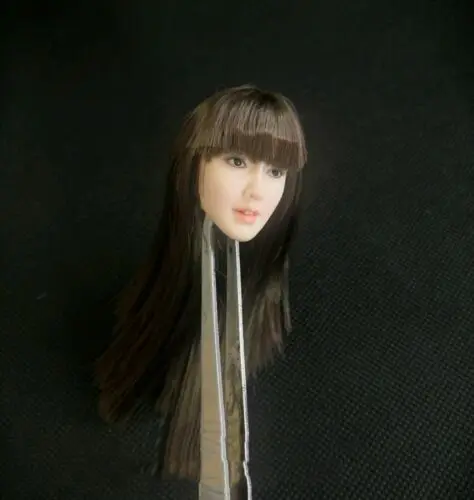 

in stock KUMIK 1/6 Soldier's Head Carving Model Xiu Zhi National First Love KM038 Hair Transplant Female Head Carving