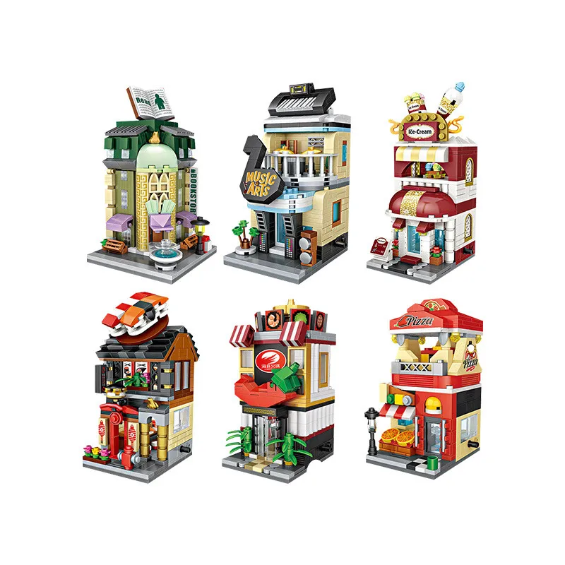 LOZ Mini Building Street View City DIY блоки развивающие сборочные кирпичи модель зодиака
