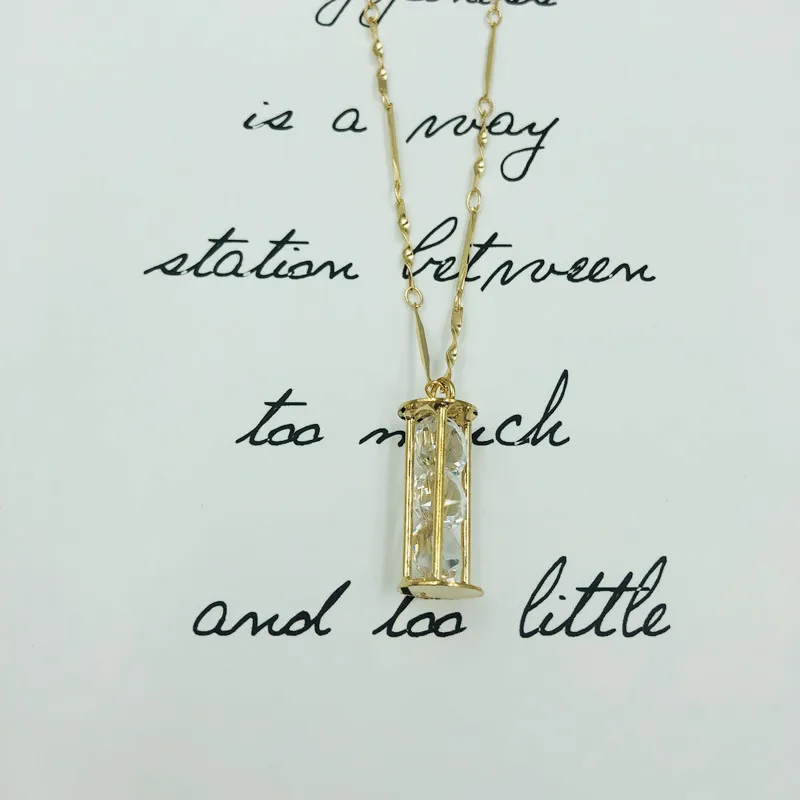 Модное креативное многослойное ожерелье в богемном стиле Хрустальная подвеска