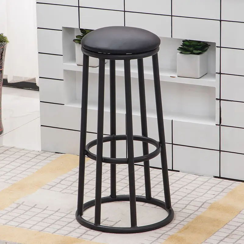 Ретро Железный высокая барная стойка барный стул мобильный телефон магазин