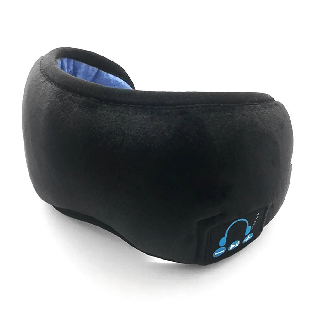 Bluetooth V5.0 музыкальная Беспроводная маска для глаз сна Наушники затенение руки фри