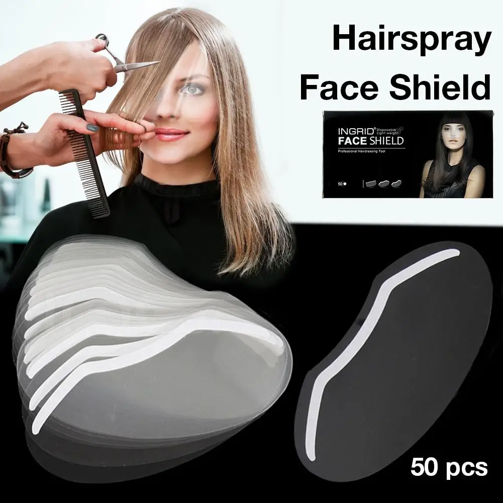 50 шт. прозрачные наклейки на челку для парикмахерской одноразовые средства