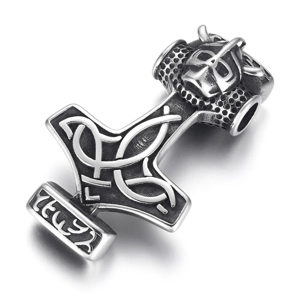 Viking style 2 Нержавеющая сталь Викинг панк соединитель крест стрелка отверстие 12*6 мм для DIY талисманы браслет фурнитура для изготовления ювелирных изделий запчасти поставки - Цвет: Viking style 2