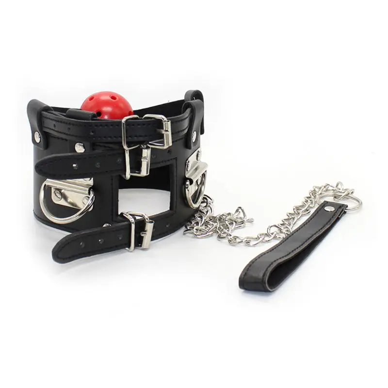 Новый Искусственная кожа рот Plug кляп с круглой горловиной застежка-молния Для