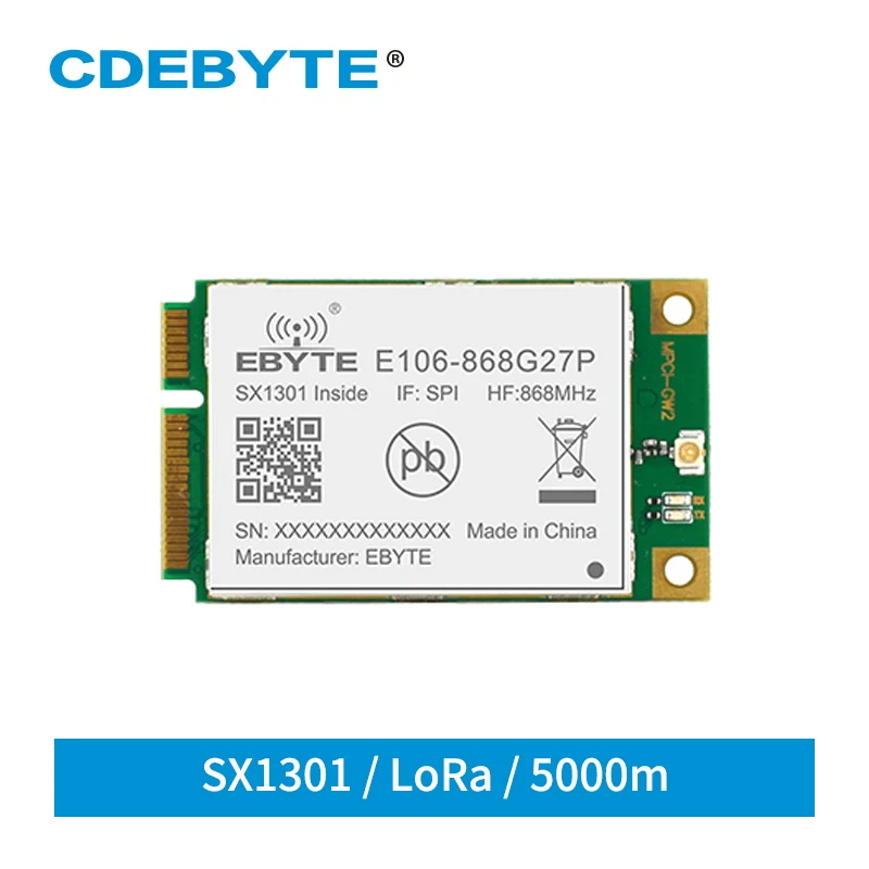 SX1301 LoRa Gate-Way 868 МГц SPI беспроводной модуль трансивера 27 дБм большой диапазон 5 км