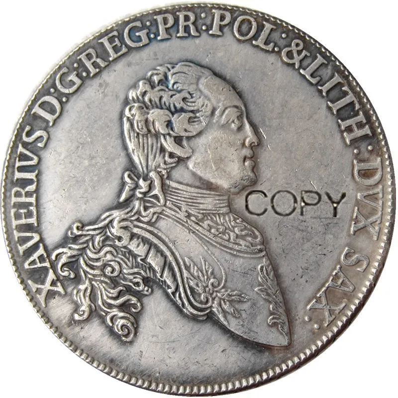 

GERMAN STATES, Thaler, 1767 Silver Plated Copy Coin