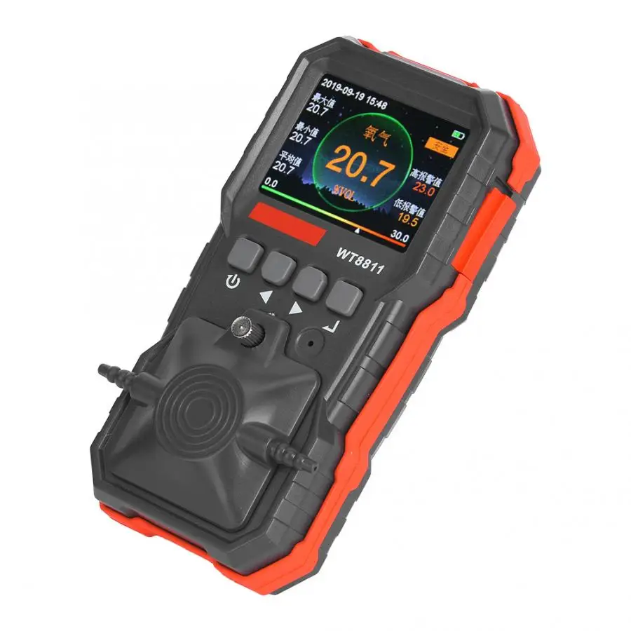 Мультигазовый монитор WT8811 4 в 1 анализатор утечки газа оксида углерода О2 водорода