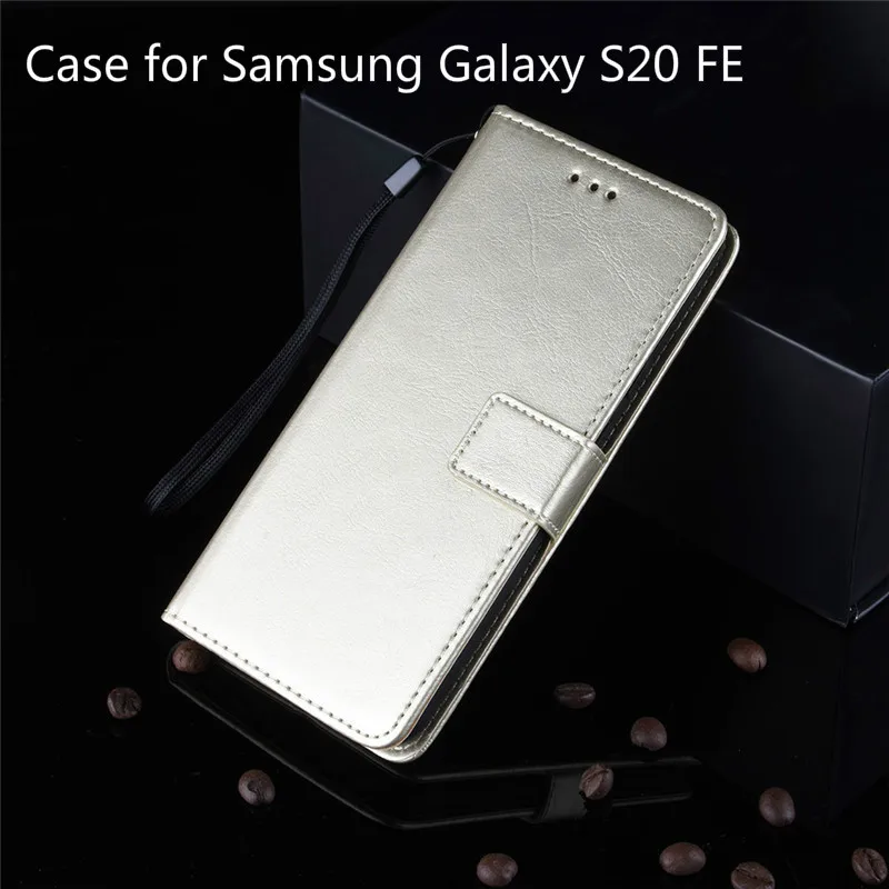 

Samsung Galaxy S20 Fe Mobile Phone Case Card S20 Fan Edition Mobile Phone Leather Cover Flip Crazy Horse Pattern