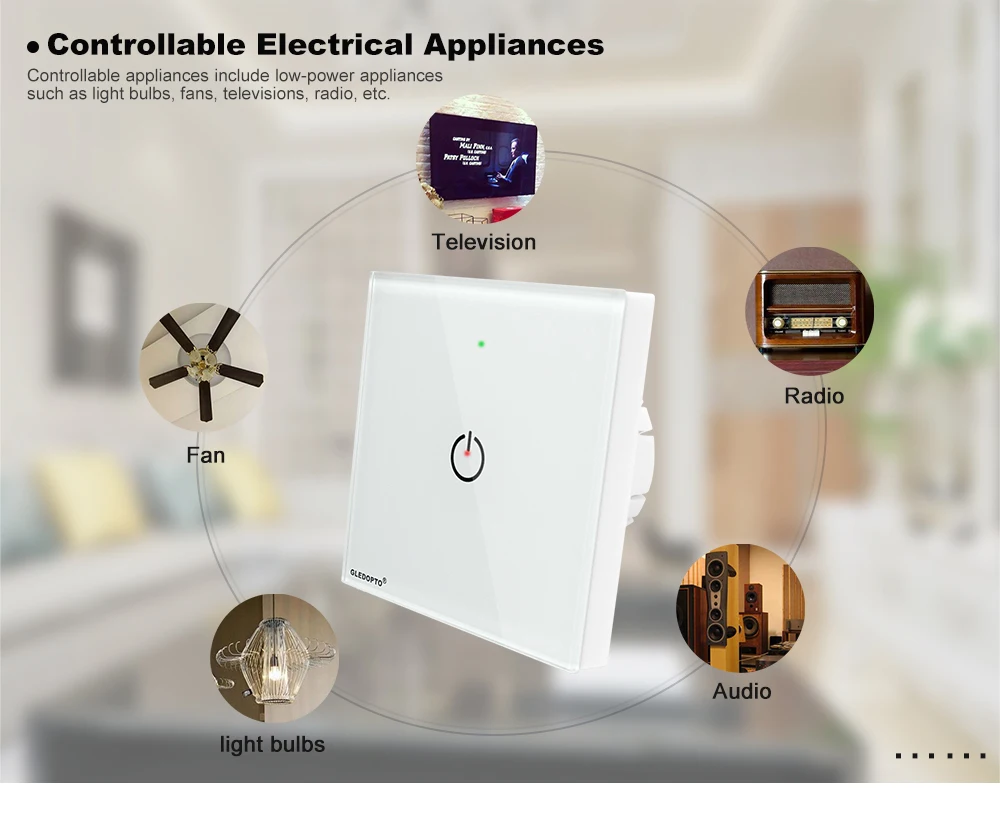 Настенный выключатель ZIGBEE электронное устройство с маленьким