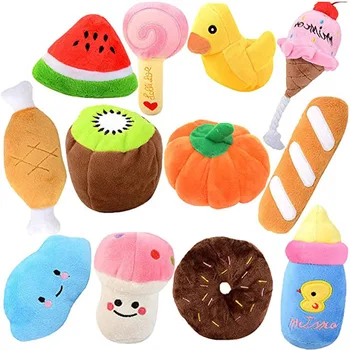 Puppy Dog Plush Squeaky Toys for Small Medium Dogs Bone Aggressive Chewers for Pet Cat Products Puppy Accessories 1