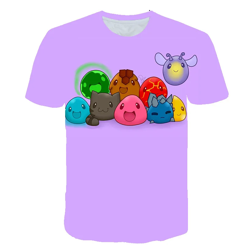 

2021fashionable Cartoon Anime Pattern Boys girlT Shirt Kids Cute Harajuku style T-Shirts for girl Child T-Shirt Children Clothin