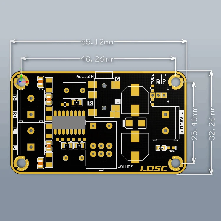 Audio Amplifier Board Pam8406 Digital Power 5W+5W Immersion Gold Stereo Amp 2.0 Dual Channel Mini Class D Dc5V | Электроника