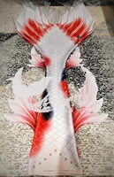 2020 Mermaid Tail Swimsuit Summer Beach Mermaid Matching Monofin Swimming Cosplay High Quality Diamond Tulle Customized Outfit