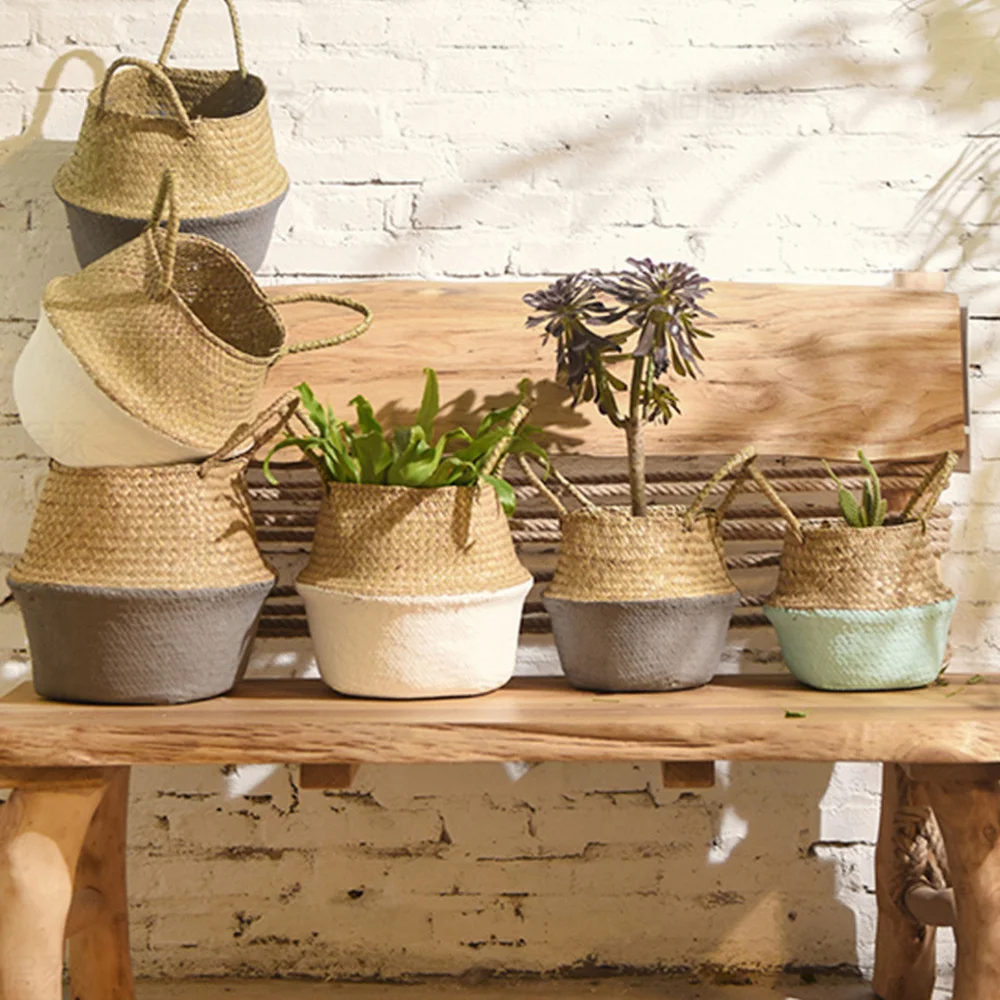 Складная корзина для живота ручной работы с ручками|Корзины хранения| |