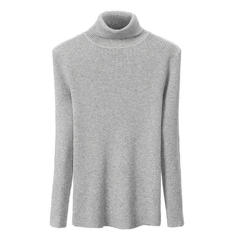 Теплая Женская водолазка HLBCBG плотный вязаный свитер на осень и зиму мягкие