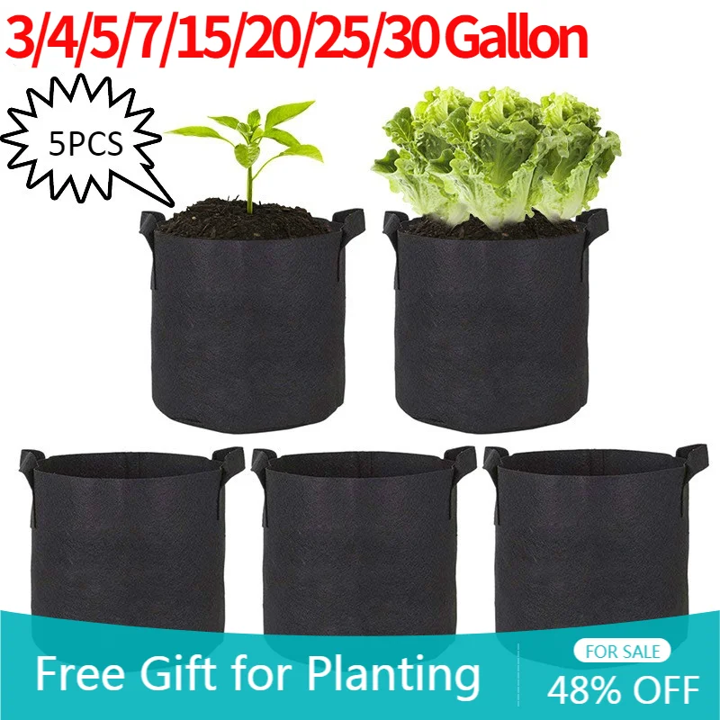 Садовый фетровый мешок для выращивания 30 галлонов цветочный горшок клубники