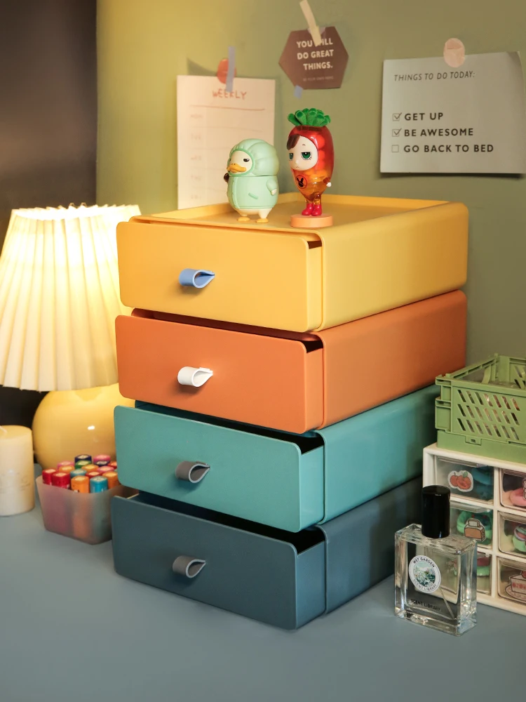 Ящик Рабочий стол ящик для хранения косметики полка офисный студенческий