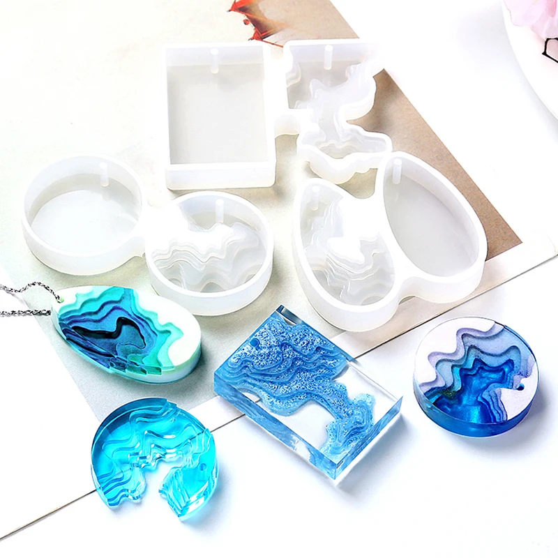 

Transparent Silicone Mould Dried Flower Resin Craft DIY Crystal Cutting Shpe Type Epoxy Resin Molds For Jewelry Decorative