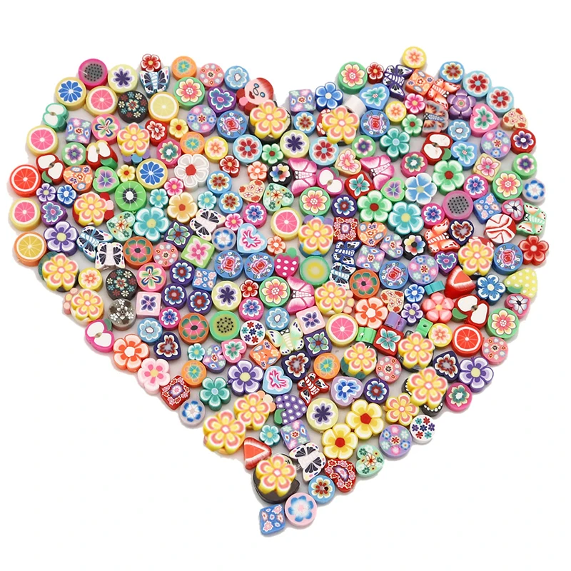 

25 шт. Микс Цветок из полимерной глины бусины на возраст от 6 до 12 лет мм ручной работы Круглый Свободные Spacer Бусины для изготовления ювелирны...