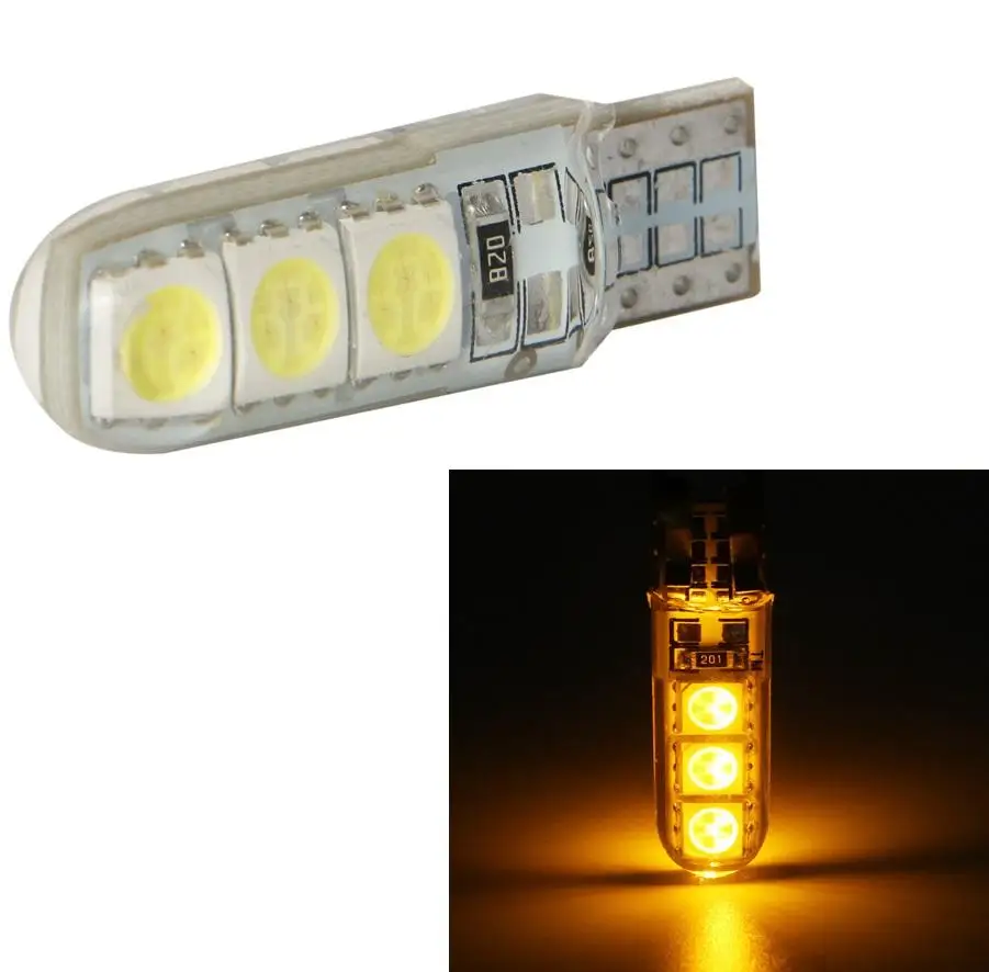 1PC T10 W5W 5050 6SMD Led Car Lights Led Bulbs Led Lamp Reading Lights White 12v Car Accessories