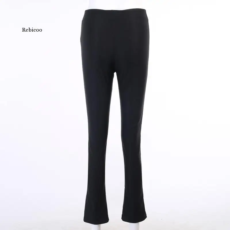 

Summer Women's Solid High Waist Women's Patchwork Pencil Pants Zipper Split Bodysuit Sexy Streetwear Autumn and Winter Office Ol