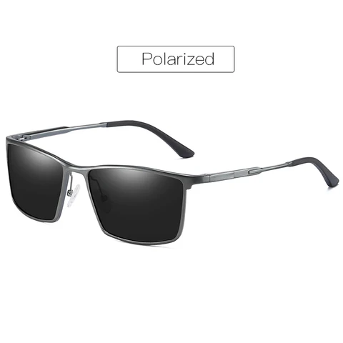Мужские солнцезащитные очки при близорукости с диоптриями поляризационные очки по рецепту UC400 антибликовые очки для вождения в стиле ретро квадратные черные очки