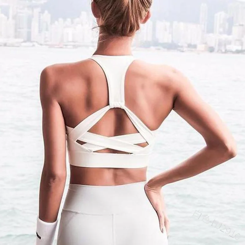 

Women Summer Camis Strap Push Up Sports Bra Tank Tops Vest