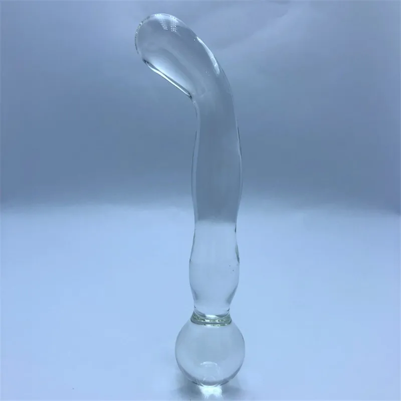 Фаллоимитатор из пирекса для БДСМ искусственный пенис Хрустальная поддельная