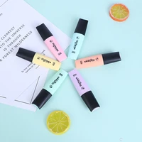 6 colors mini colorful highlighters pastel markers single text focus graffiti marker pens for school office