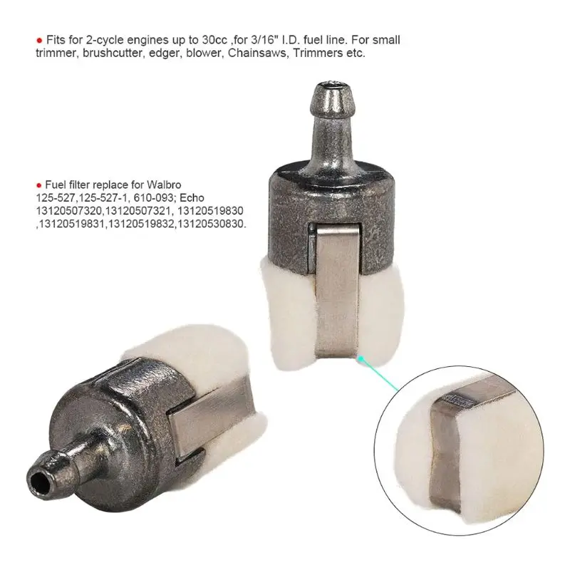 

7pcs Gas Fuel Filter Pickup Replacement For Echo 13120507320 Chainsaw 125-527