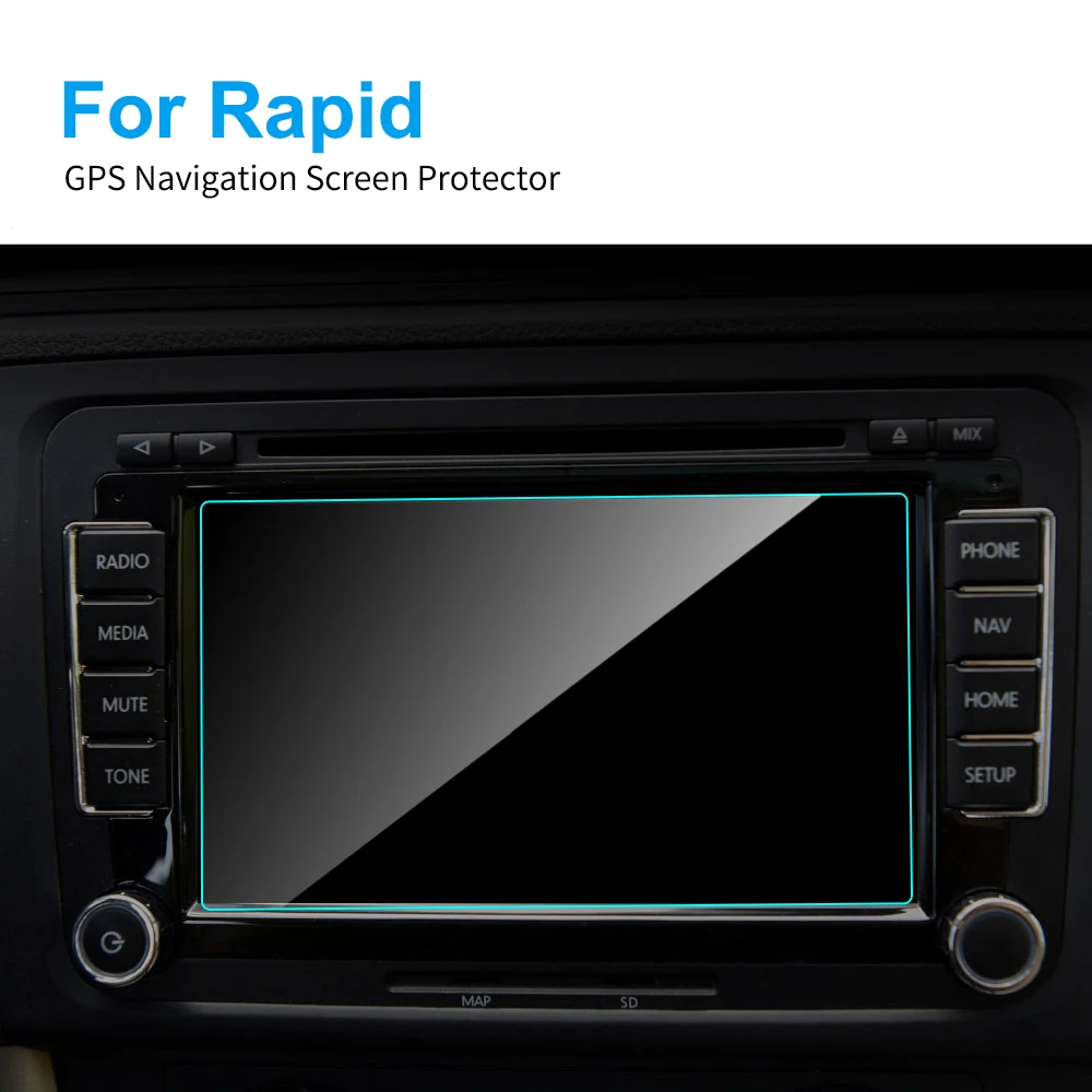 Для Skoda Rapid 6 5 дюймовых ТПУ автомобиля GPS навигации Экран протектор Защитная