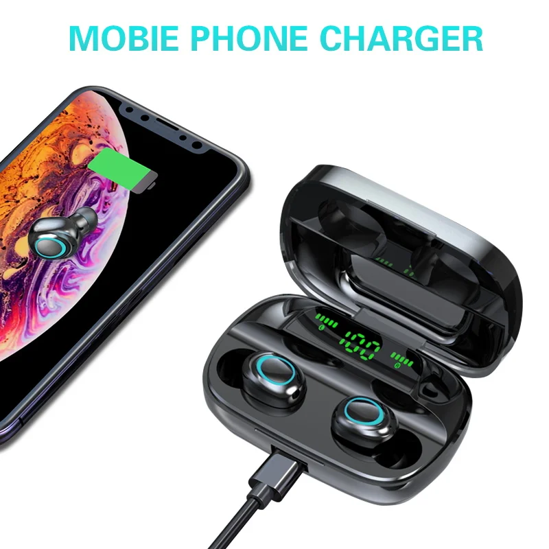 Спортивные наушники водонепроницаемые bluetooth настоящие Беспроводные с