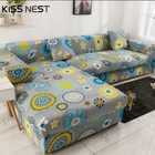 Чехол для дивана с принтом Эластичный шезлонг для гостиной 1 2 3 4 местный Регулируемый защитный L-образный чехол для дивана