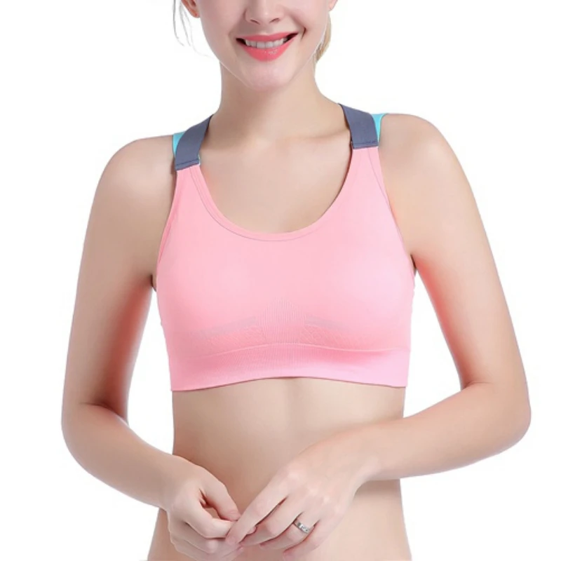 

Women Active Bra Sexy Sports Bra Cross Strap Push Up Running Bras Fitness Yoga Gym Breathable Tops
