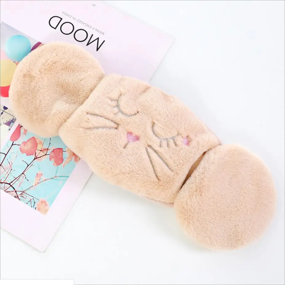 Cute girls winter warm masks Ear protect lady's anti-pollution mouth mask Cycling Wearing Earmuff Windproof Mask women Anti-Dust