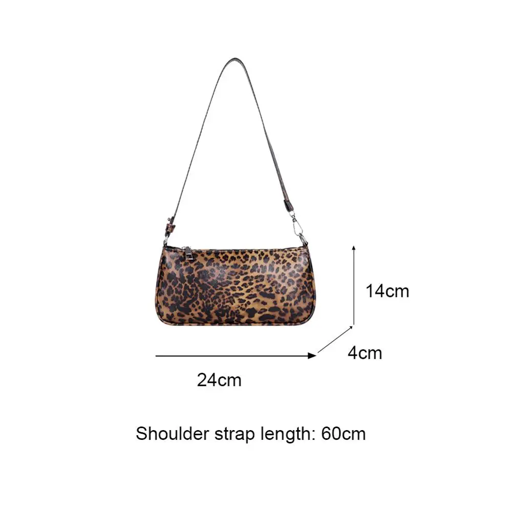 

Fashion Leopard Pattern Shoulder Women Bag Pu Leather Zebra Underarm Handbag Shopping Tote Bolsas Mujer 2021 Autumn Winter