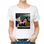 Женская футболка с рисунком розыгрыш Белоснежки, летняя одежда 2021, футболка, Женский Топ, женская футболка с рисунком, одежда