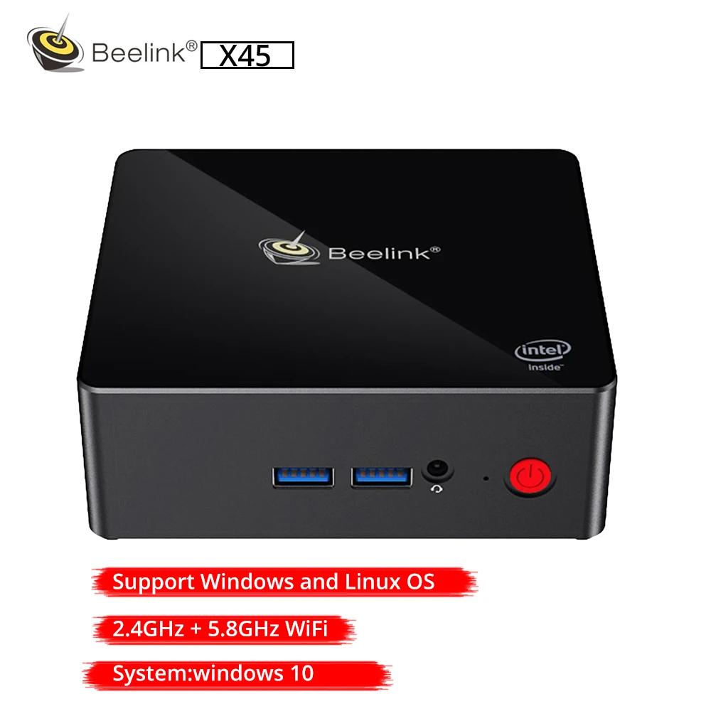 Beelink Gemini X45 Мини ПК Win10 8 Гб Оперативная память 128/256/512 ГБ mSATA SSD USB 3 0 1000 Мбит/с WI FI BT4.0