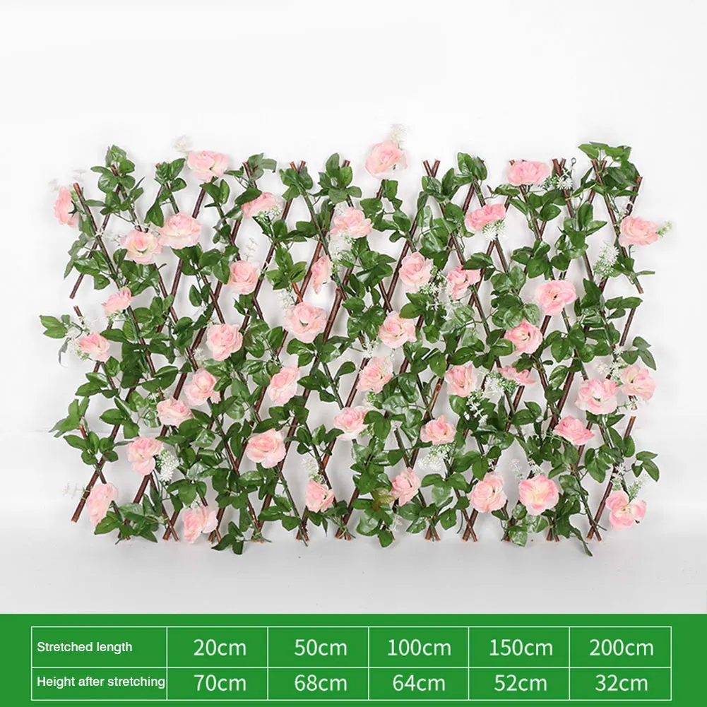 Деревянный искусственный цветок с листьями зеркальный экран расширяющийся