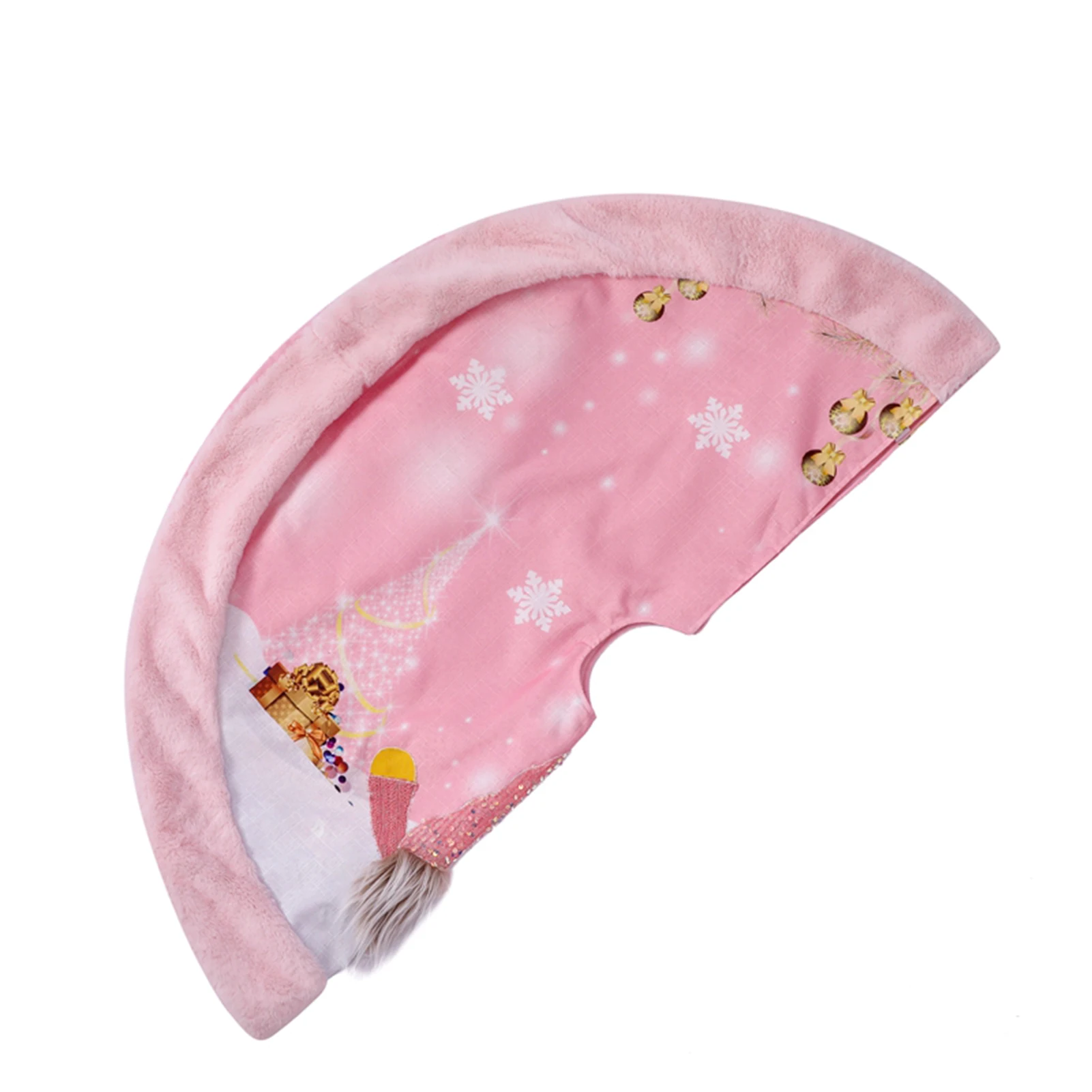 

Розовая юбка для рождественской елки светильник ким мягким ковриком для рождественской елки, украшение для рождественской елки, новый год, ...