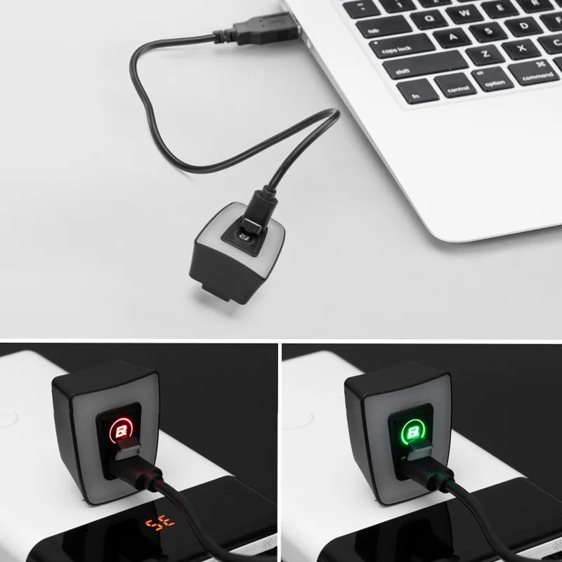 ROCKBROS USB Перезаряжаемый велосипедный задний светильник безопасный светодиодный