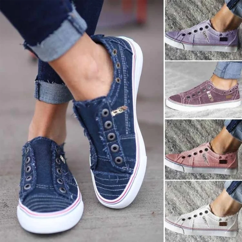 

Spring Autumn Women Shoes 2021 New Canvas Shoes Woman Comfortable Lightweight Flat Shoes Casual Sports Shoes Zapatos De Mujer